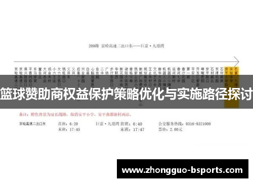 篮球赞助商权益保护策略优化与实施路径探讨